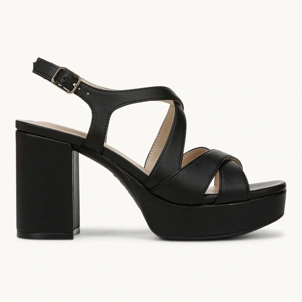 Life Stride Black Platform Shoes